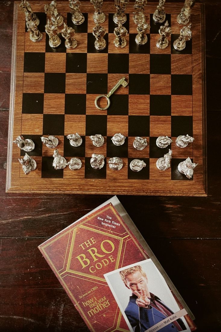 A chess game in progress
