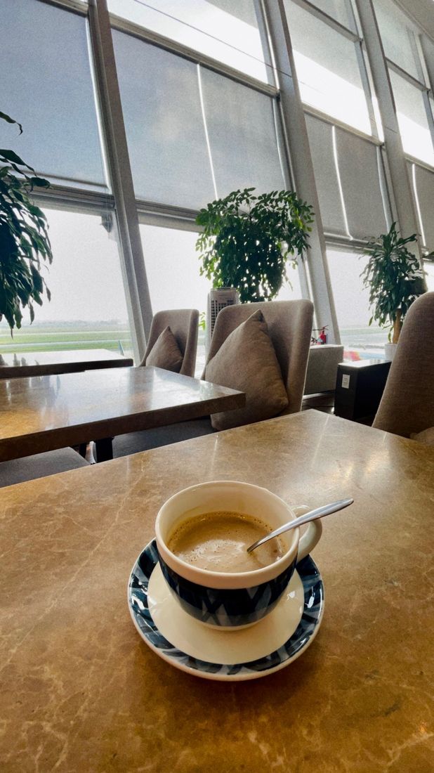 Coffee by the window