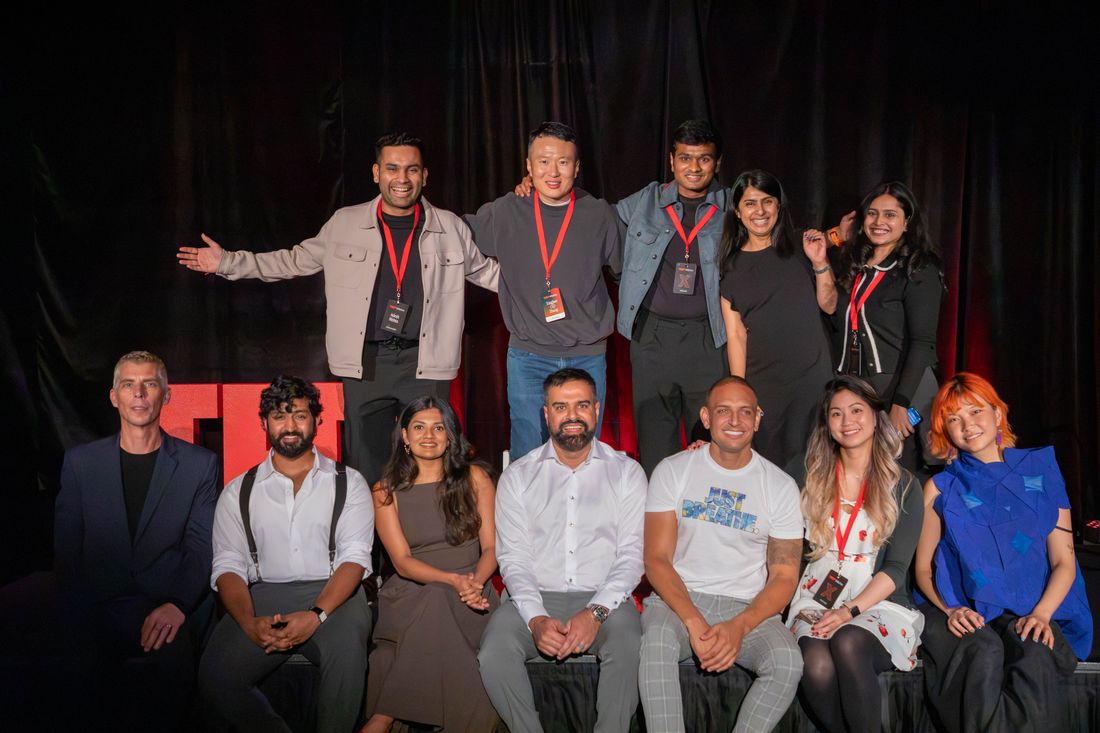 With the speakers and organisers at TEDx Milpitas
